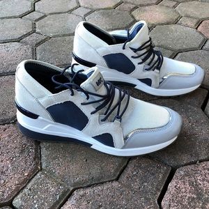 MICHAEL KORS Liv Logo Mixed-Media Trainer